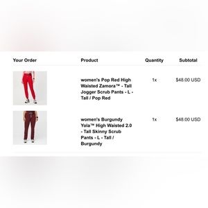 BNWT Figs scrub pants